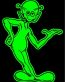Alien Printed on White Decals 1