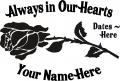 Always in Our Hearts Rose Sticker 2