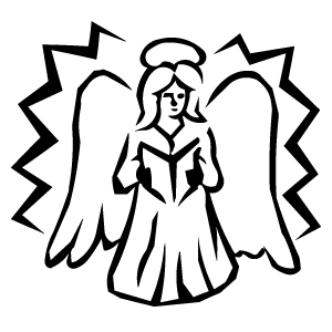 Angel in Prayer Decal 2