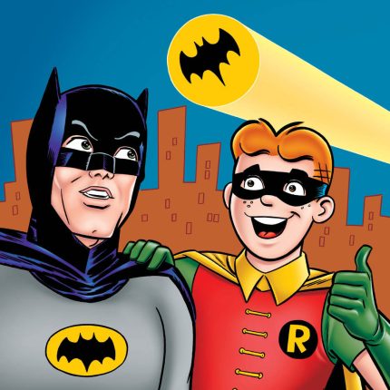 archie and batman sticker