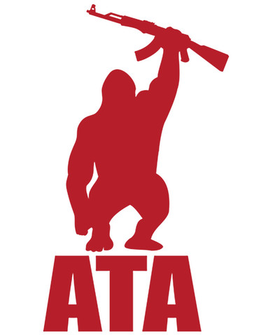 ATA Gorilla Logo Vinyl Sticker