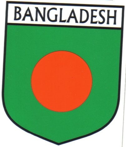 Bangladesh Flag Crest Decal Sticker