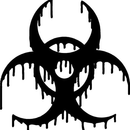 biohazard dripping Die Cut Decal