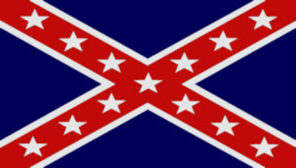 blue rebel flag sticker