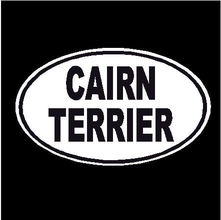 Cairn Terrier Oval Decal
