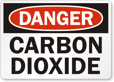 Carbon Dioxide Danger Sign