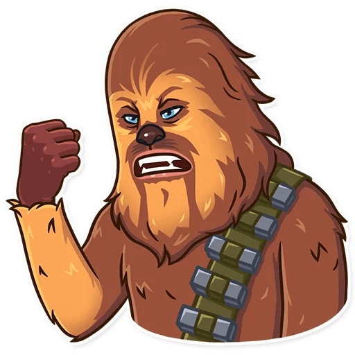 chewbacca wookiee star wars sticker 17