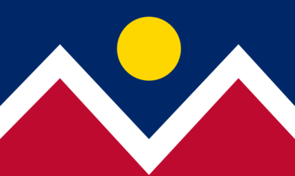 Colorado Denver City Flag Decal