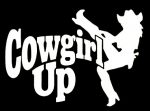 Cowgirl Up Decal Sticker