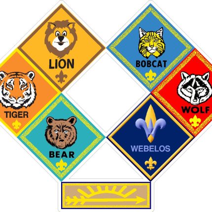 cub scouts RANKS STICKER 2