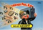 Deaf GEOFF Funny Sticker Name Decal