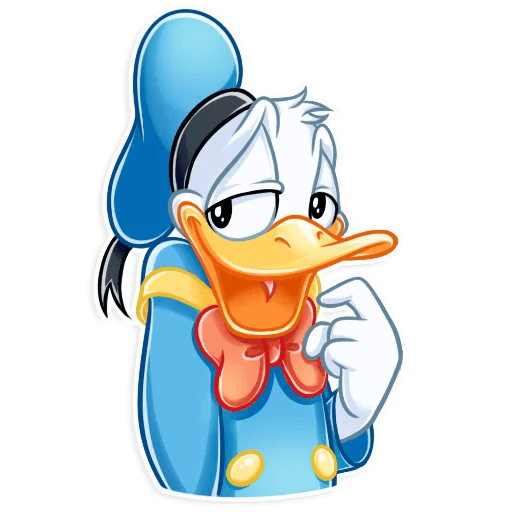 donald duck daisy duck disney cartoon sticker 06