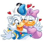 donald duck daisy duck disney cartoon sticker 22