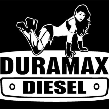 Duramax with Girl 1 Trucker Decal