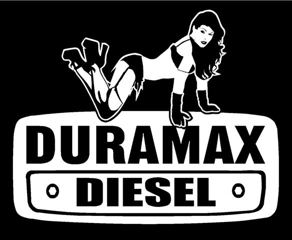 Duramax with Girl 1 Trucker Decal