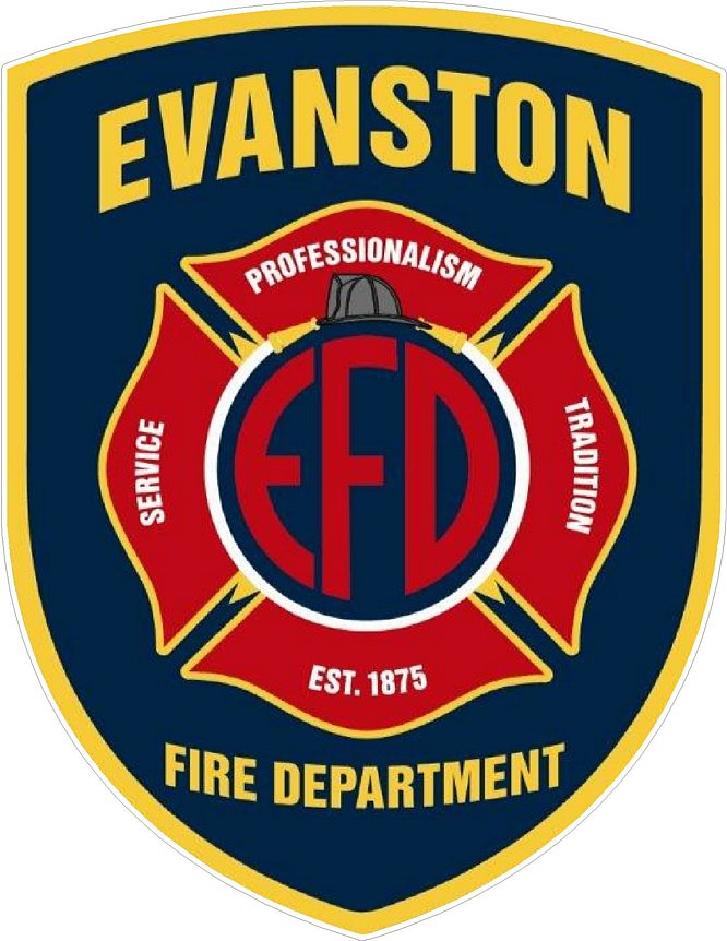 Evanston Fire Department Logo Sticker