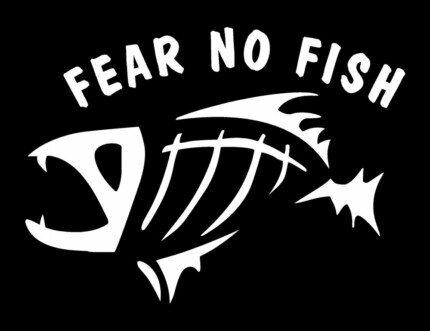 Fear No Fish Diecut Decal 3