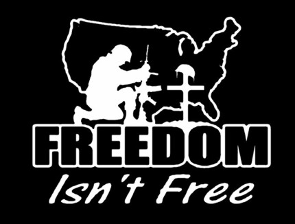 Freedom Isnt Free Diecut Decal