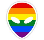 gay alien sticker