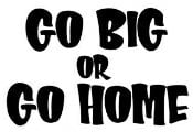 GO BIG Diecut Vinyl Decal