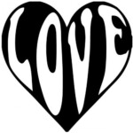 Heart with Love Decal Sticker