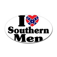 i rebel heart southern men OVAL decal