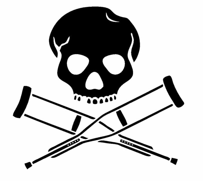 Jackass Skull Band Vinyl Decal Stickers