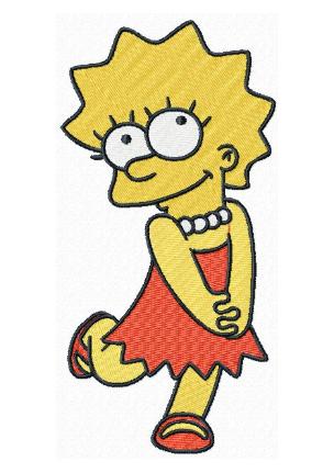 Lisa Simpson GOLLIE Sticker