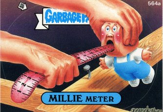 MILLIE Meter Funny Decal Name Sticker