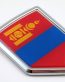 Mongolia Crest 3D Chrome Emblem