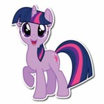 my little pony purple sticker