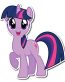 my little pony purple sticker