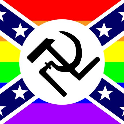 nazi communist confederate homosexual sticker