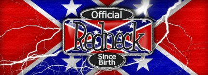 official redneck since birth sticker