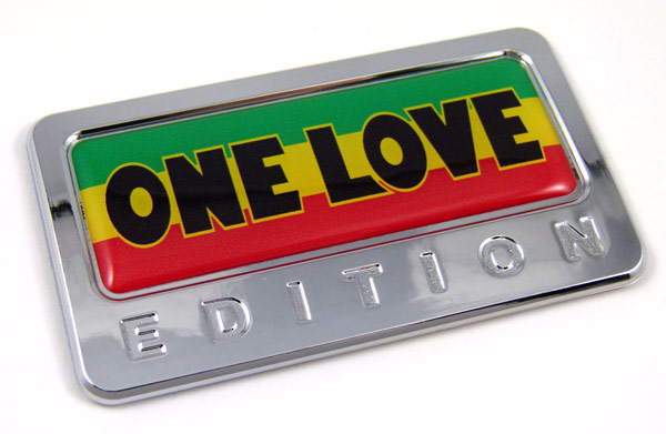 one love special edition adhesive chrome emblem