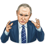 president vladimir putin political sticker 30