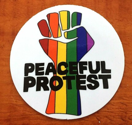 Pride Peaceful Protest Sticker