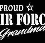 PROUD Military Stickers AIR FORCE GRANDMA