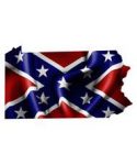 Rebel Flag Pennsylvania Sticker