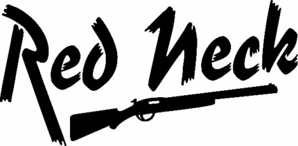 RED NECK-gun-car-window-car-decal-sticker