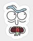 rick and morty RICK FACE STICKER 999