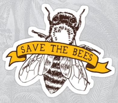 save the bees sticker