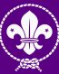 scout knot logo purple and white decal
