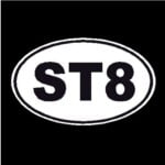 ST8 Oval Decal