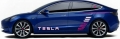 Tesla Model 3 Car Shaped Sticker