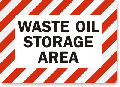 Waste Oil Chemical Hazard Sign 3