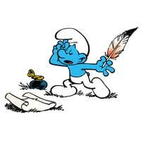Poet Smurf Decal