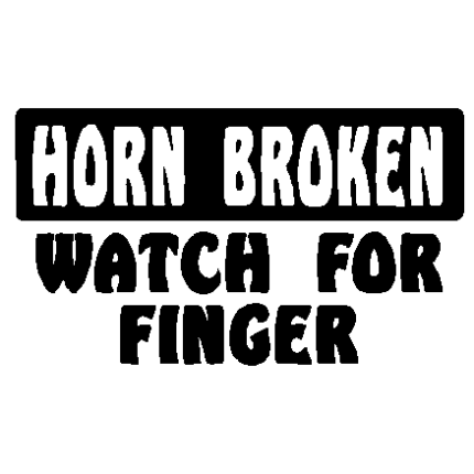 Horn Broken decal