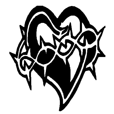 Heart & Barbwire Decal - 718