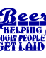 Beer Ugly People decal